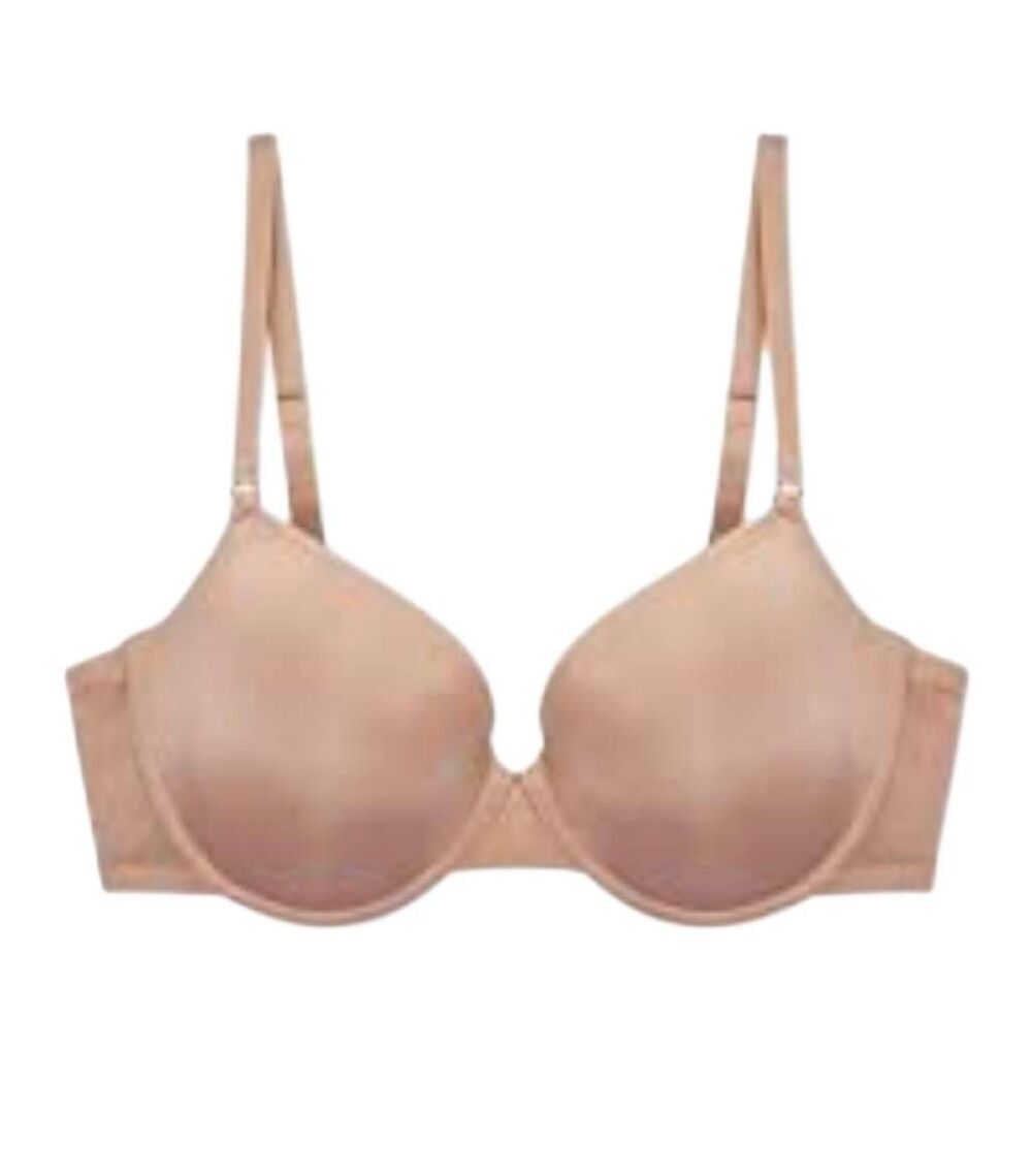 Primark Essentials Sand T-Shirt Bra – Size 36C – Smooth Nylon Blend NEW NWT
